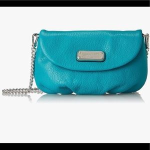 MARC JACOBS Q Karlie Clutch Crossbody in Riptide Turquoise (Turq) Blue Green